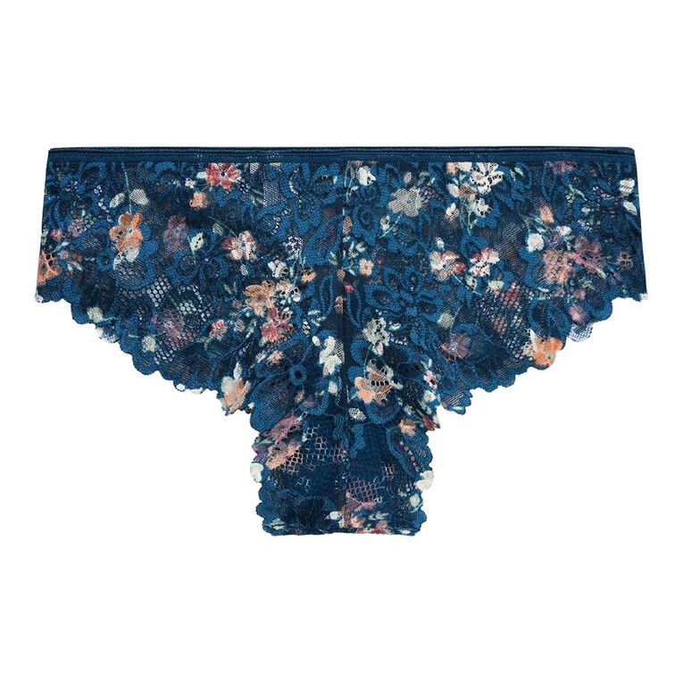 H&H Women's Poppy Brazilian Briefs, Blue Dark, hi-res