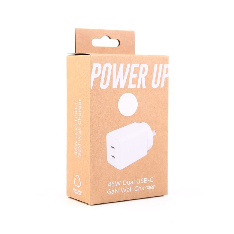 Tech.Inc PD 45W Dual USB-C Fast Charger Gold, , hi-res