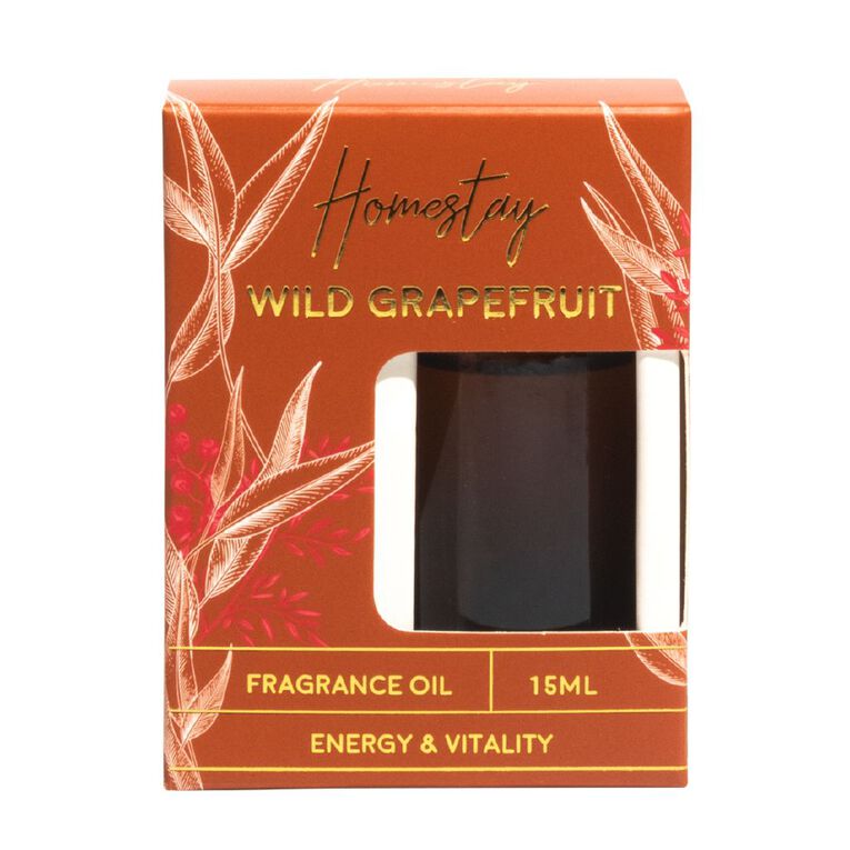 Living & Co Homestay Fragrance Oil Wild Grapefruit Brown Mid 15ml, Brown Mid, hi-res