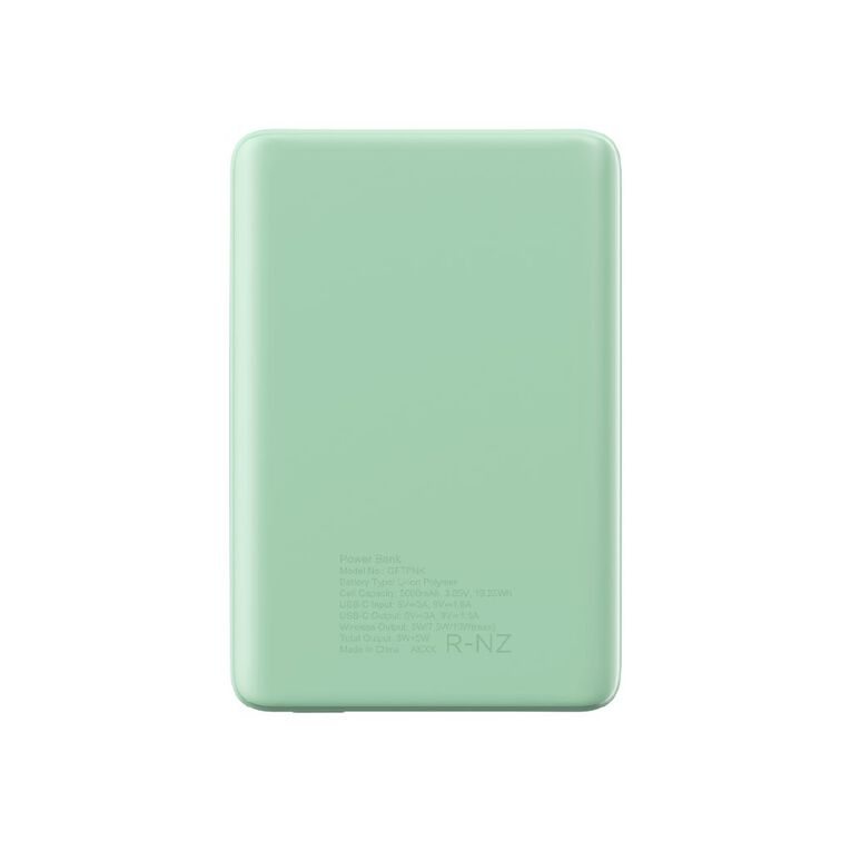 Tech.Inc 3in1 Charge Pack with Cable Charger Wireless Power Bank Green, , hi-res