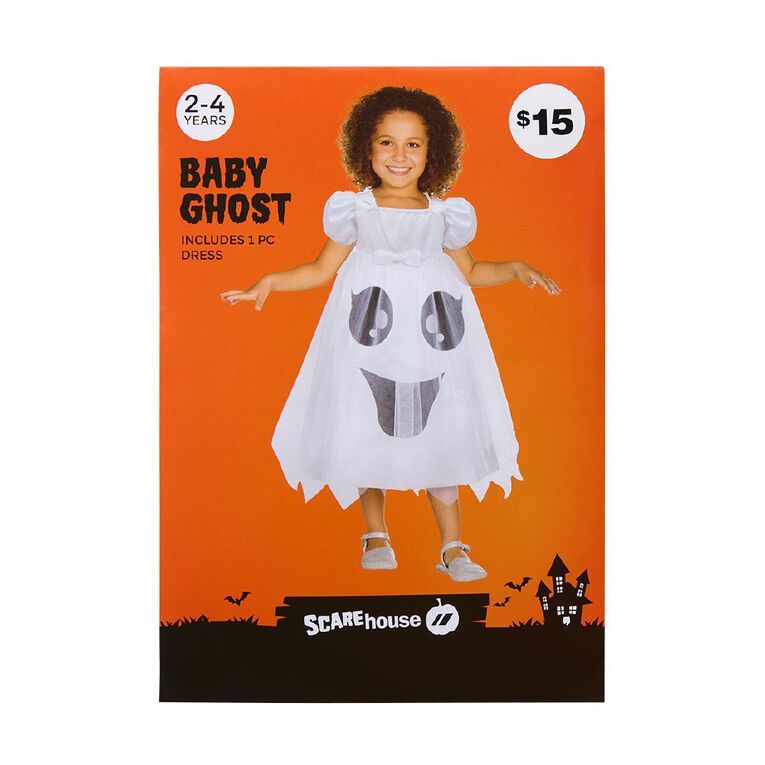 Scarehouse Baby Ghost Dress 2-4 Years, , hi-res