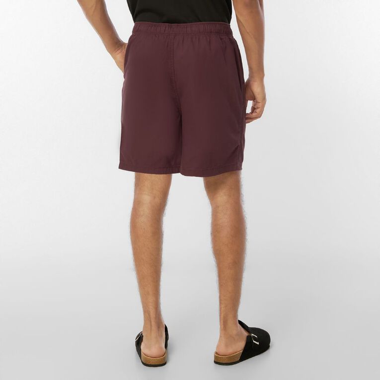 H&H Men's Woven Shorts, Red Dark, hi-res