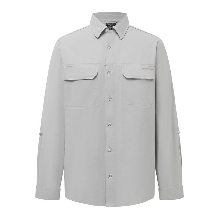 Back Country Men's Long Sleeve Lightweight Shirt, Grey Mid, hi-res