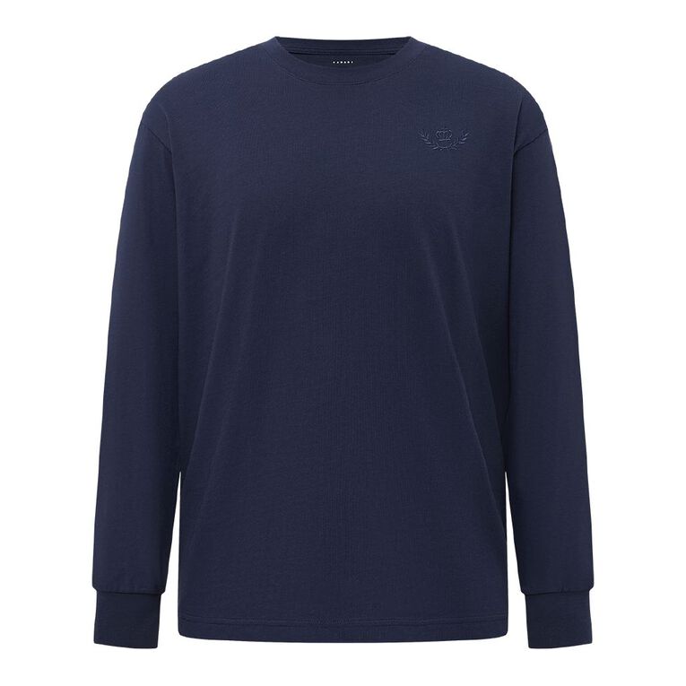 Garage Men's Heavyweight Boxy Tee, Blue Dark, hi-res