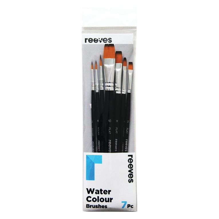 Reeves Watercolour Short Handle Brush Set of 7 The Warehouse