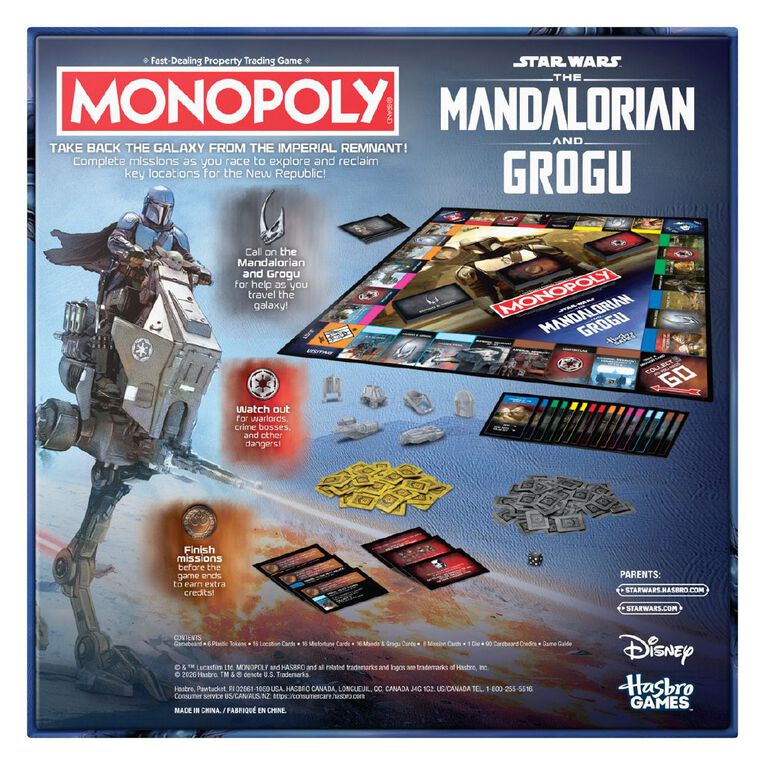 Hasbro Monopoly The Mandalorian and Grogu, , hi-res