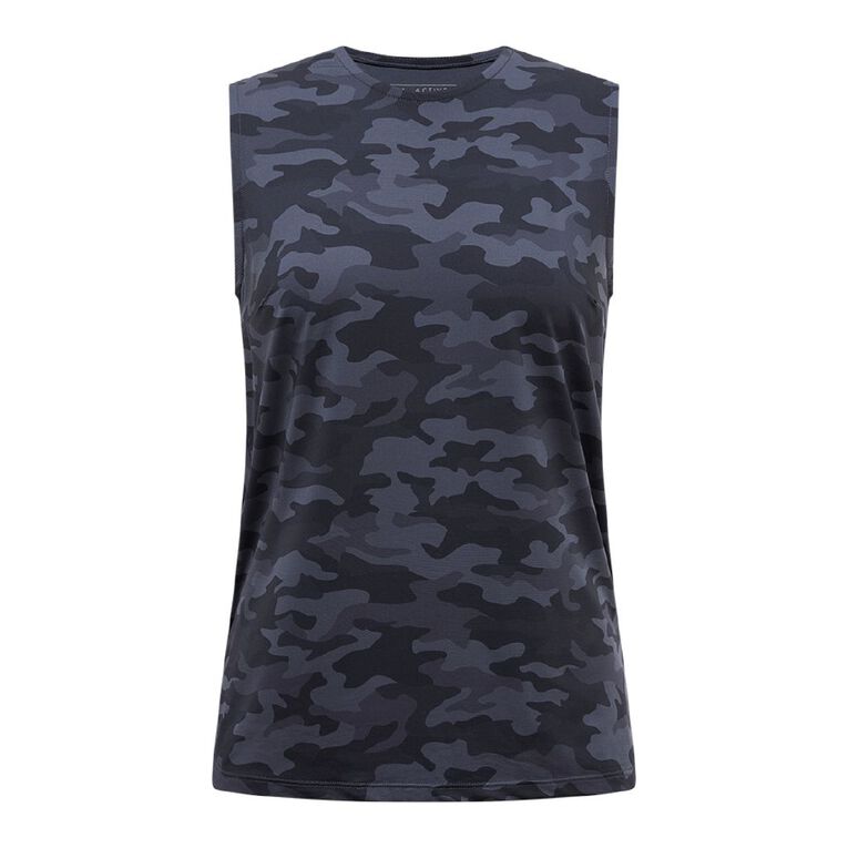 Active Intent Women's Active Mesh Tank, Grey Dark, hi-res
