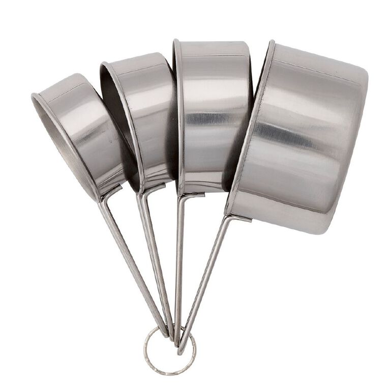 Living & Co Stainless Steel Measuring Cups 4 Piece, , hi-res