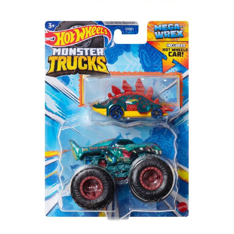 Hot Wheels Monster Truck 1:64 Scale Plus Promo Car, , hi-res