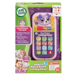 Leap Frog Violets Ring & Record Learning Phone
