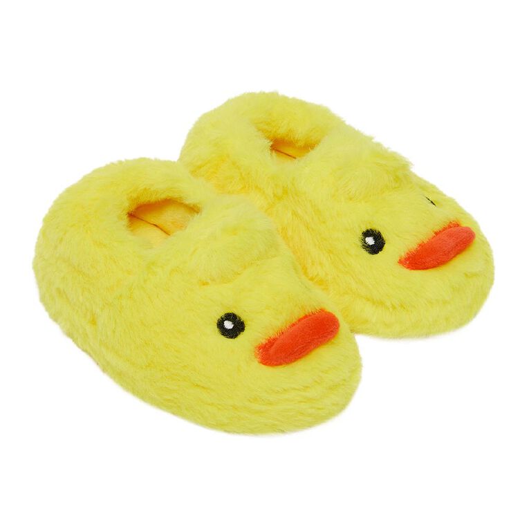 Young Original Junior Kids' Ducky Closed Back Slippers, Yellow, hi-res