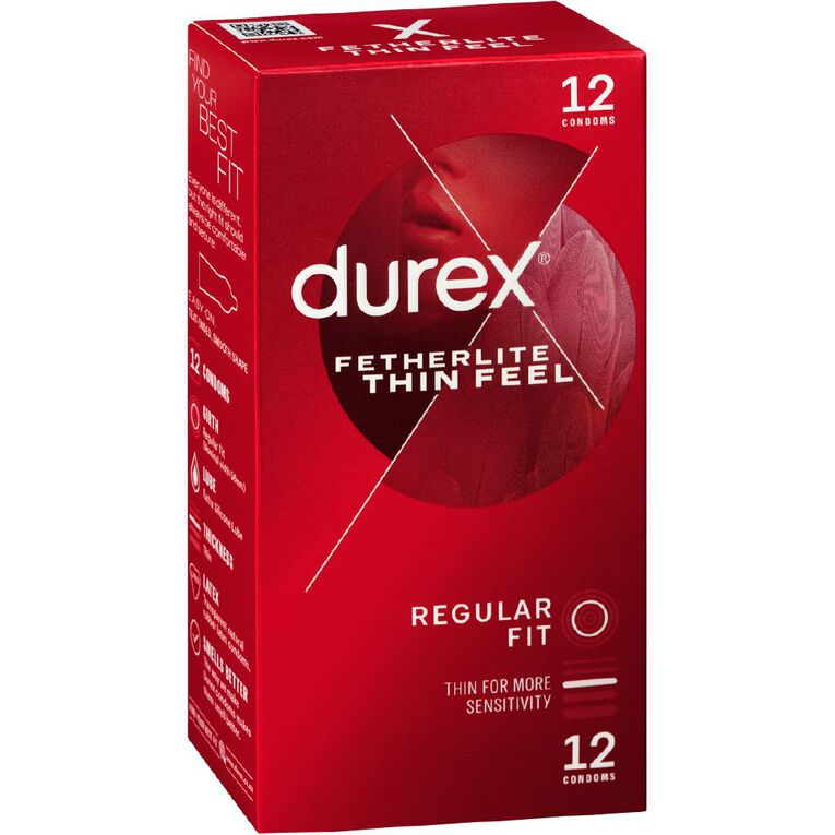 Durex Condoms Thin Feel 12 Pack, , hi-res