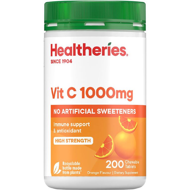 Healtheries Vitamin C 1000mg 200s The Warehouse