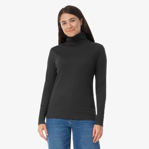 H&H Women's Long Sleeve Classic Rib Skivvy