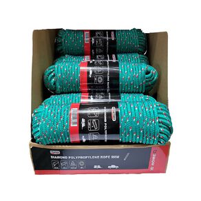 Gartner Home Diamond Polypropylene Rope 9mm x 30m