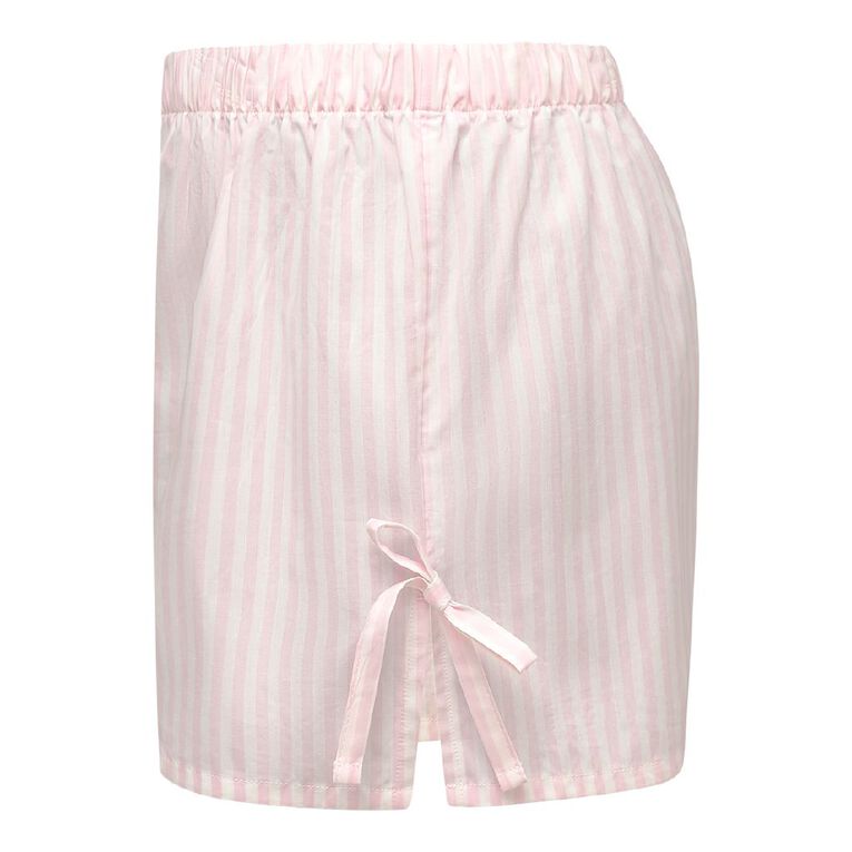H&H Women's Woven Sleep Shorts, Pink Light, hi-res