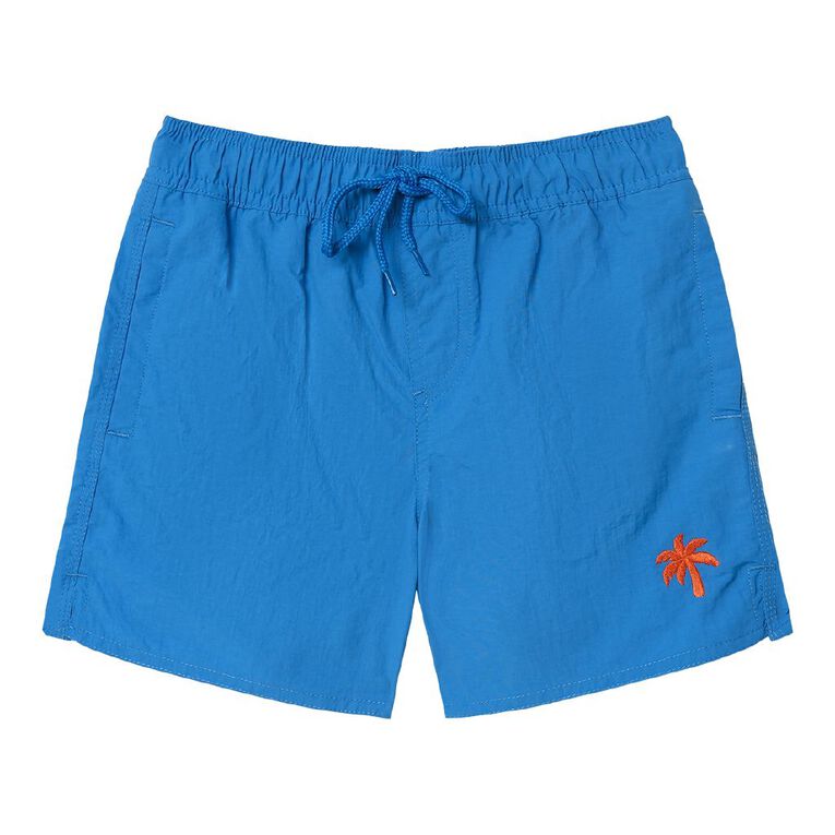 Young Original Nylon Swim Shorts, Blue Mid, hi-res