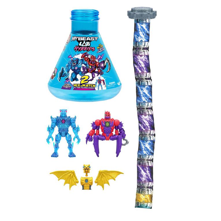 Mr Beast Lab Hybrids 2 Mix & Match Action Figure Multi Pack, , hi-res