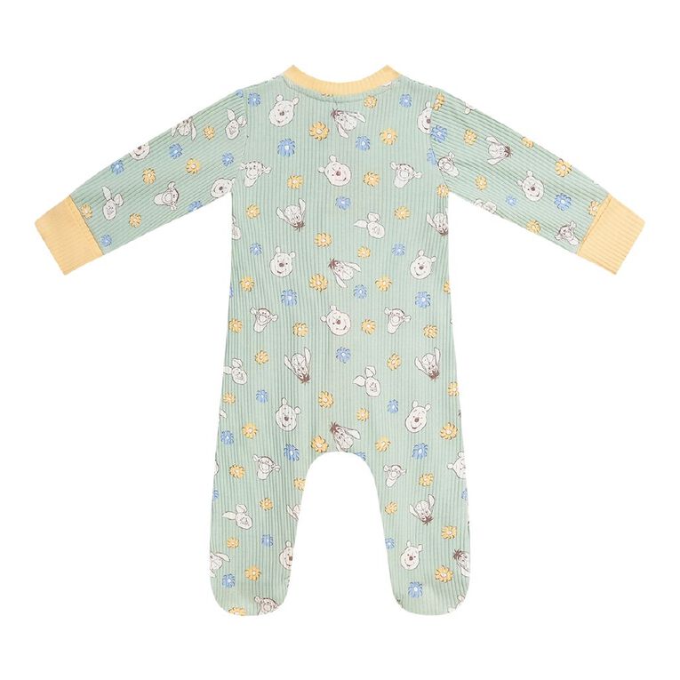 Winnie the Pooh Babies' 2 Way Zip All-in-One, Green Light, hi-res