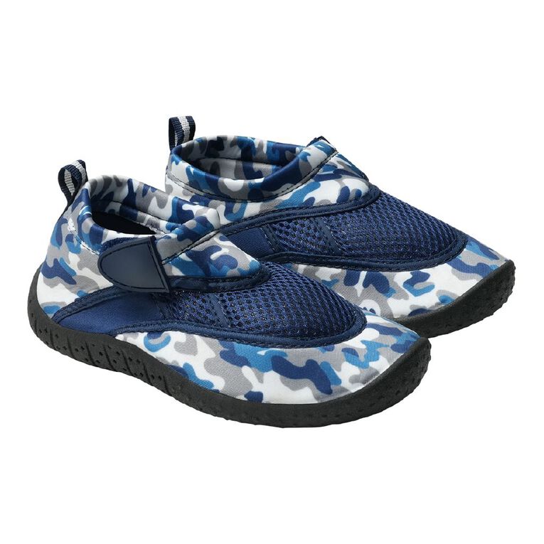 Young Original Senior Kids' Chris Printed Aqua socks, Navy, hi-res