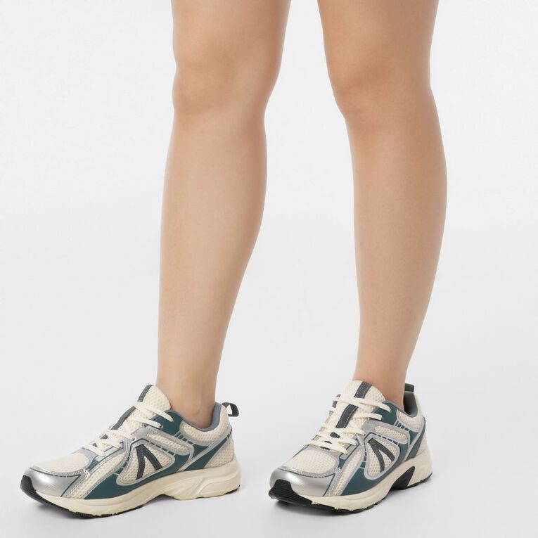 Active Intent Women's Nora Trainers, Green/White, hi-res
