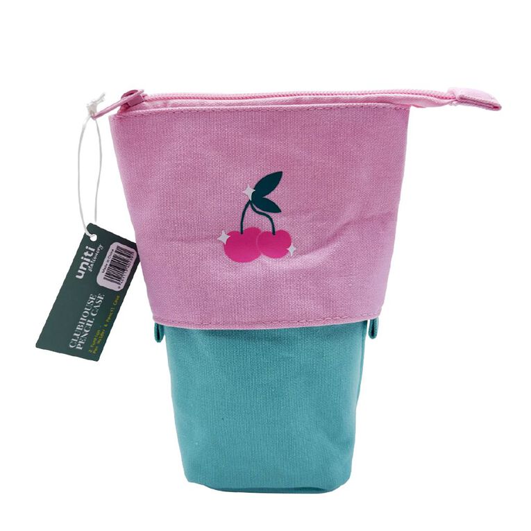 Uniti Stationery Clubhouse Pencil Case Stretchable Cherry Multi-Coloured, , hi-res