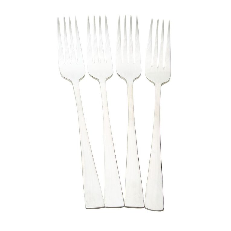 Living & Co Urban Forks Stainless Stainless Steel 4 Pack, , hi-res