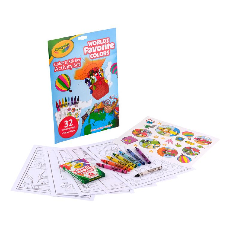 Crayola World's Favourite Colours Activity Set, , hi-res