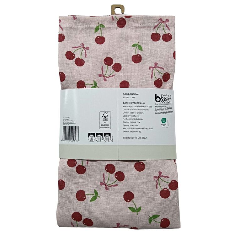 Living & Co Apron Cherry Pink 70cm x 90cm, , hi-res