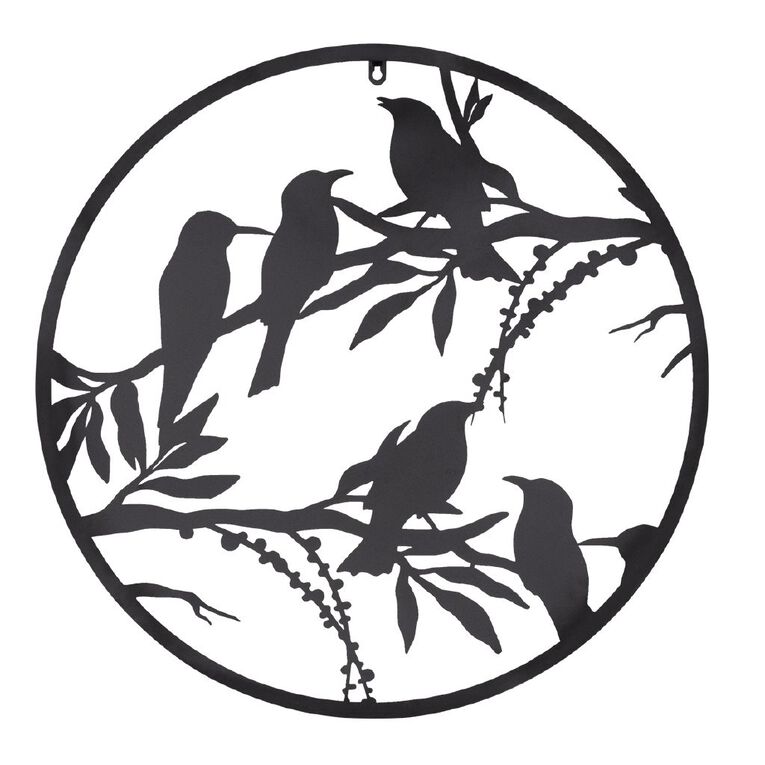 Urban Green Wall Art Birds Black, , hi-res