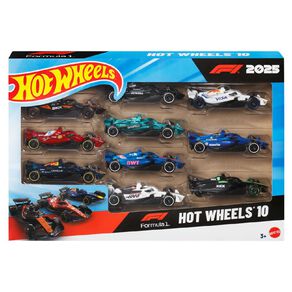 Hot Wheels Formula 1 Diecast Vehicle 10 Pack
