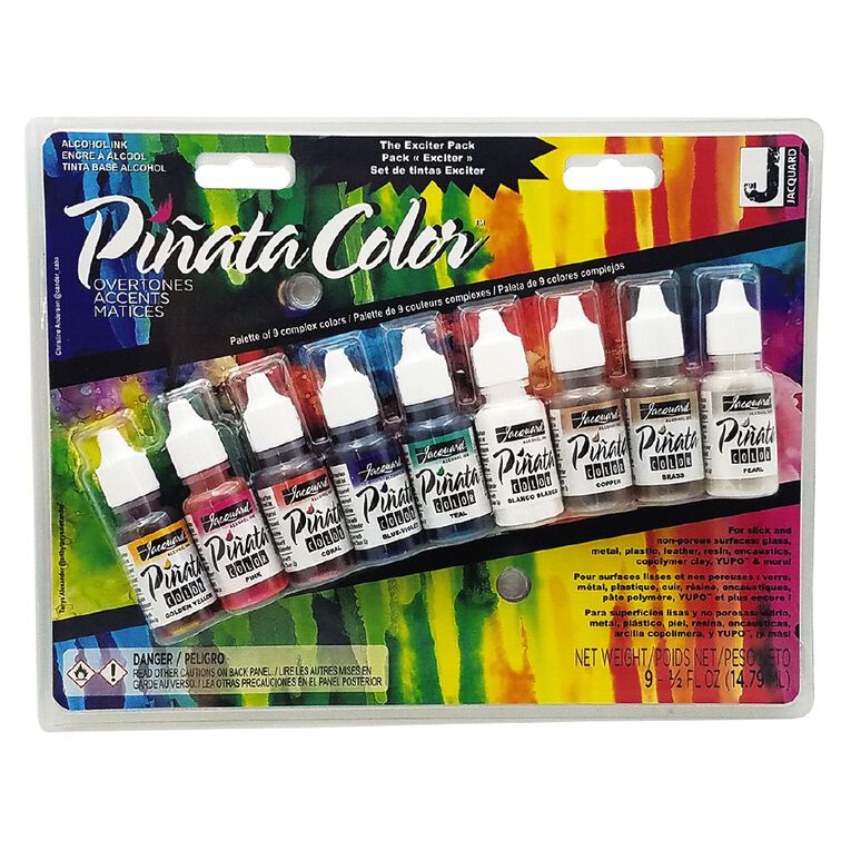 Jacquard Pinata Colour Alcohol Ink Exciter 9 Pack, , hi-res