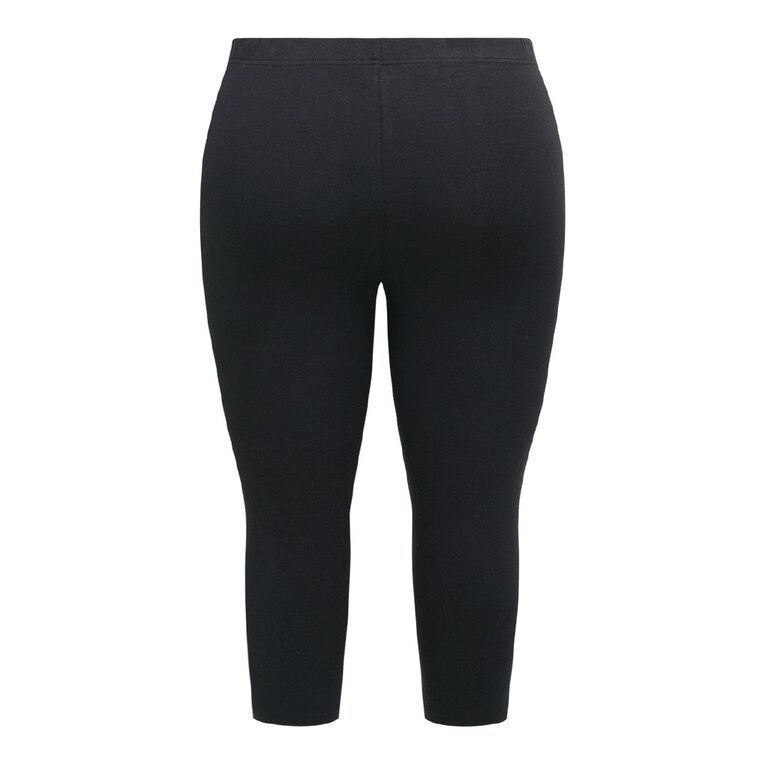 H&H Curve Women's 3/4 Leggings, Black, hi-res