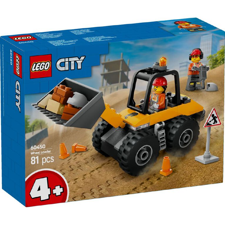 LEGO CITY Yellow Construction Wheel Loader 60450 The Warehouse
