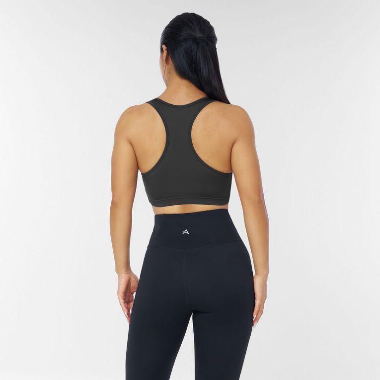 Active Intent Women's Low Impact Crop Top, Grey Dark, hi-res