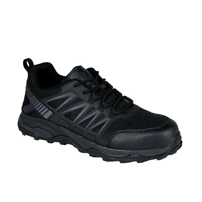Rivet Men's Renegade Steel Toe Work Shoes, Black, hi-res