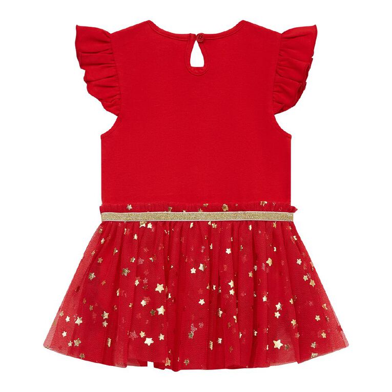 Young Original Babies' Christmas Romper, Red Mid, hi-res