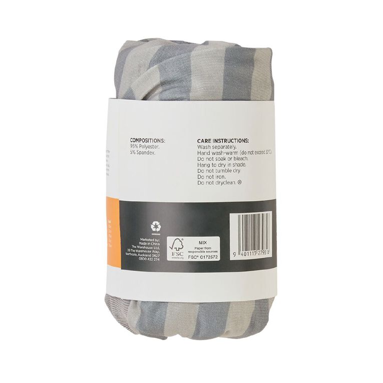 Petzone Pet Pyjamas Stripe Grey Large, , hi-res
