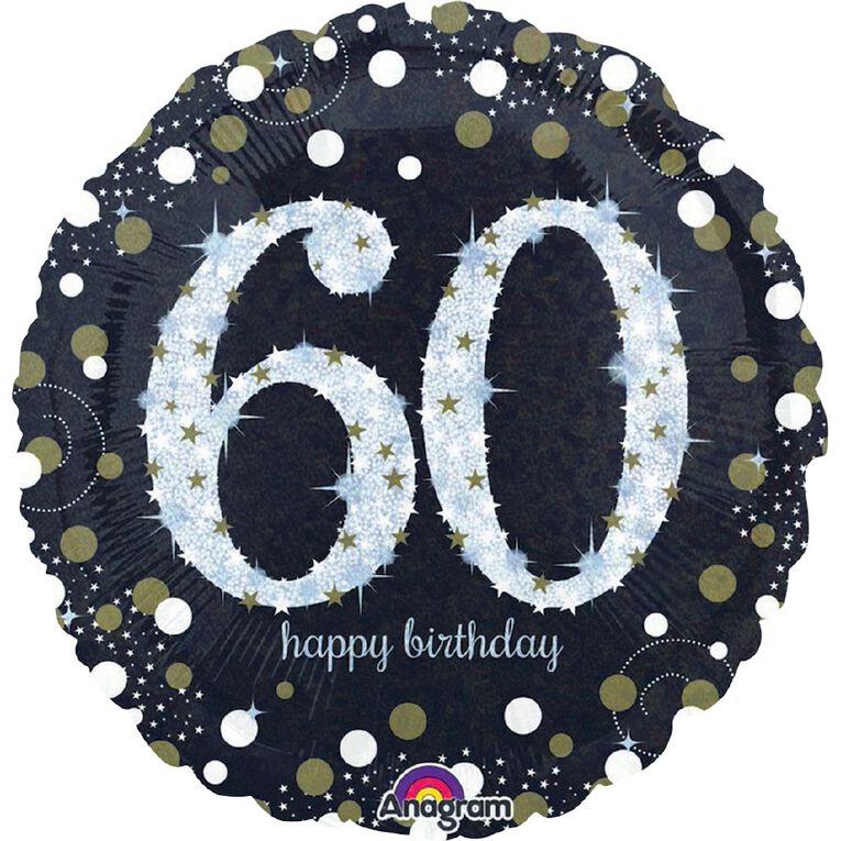 Anagram 45cm Standard Sparkling 60 Balloon, , hi-res