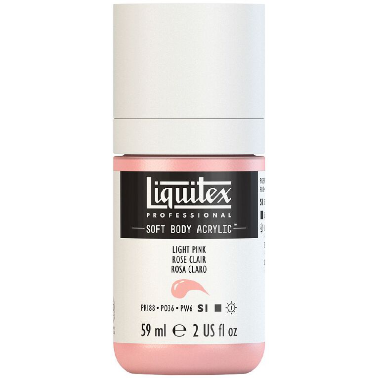 Liquitex Soft Body S1 Acrylic Paint Light Portrait Pink, , hi-res