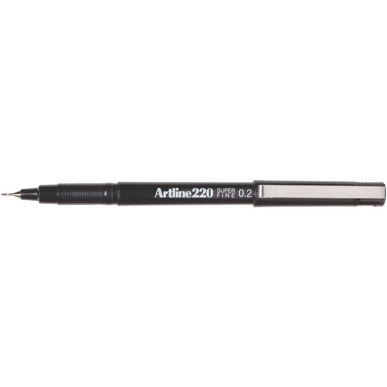 Artline Pen 220 Extra Fine 0.2mm Black, , hi-res