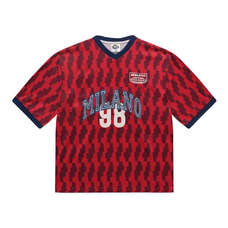 Young Original Football Jersey, Red Dark, hi-res