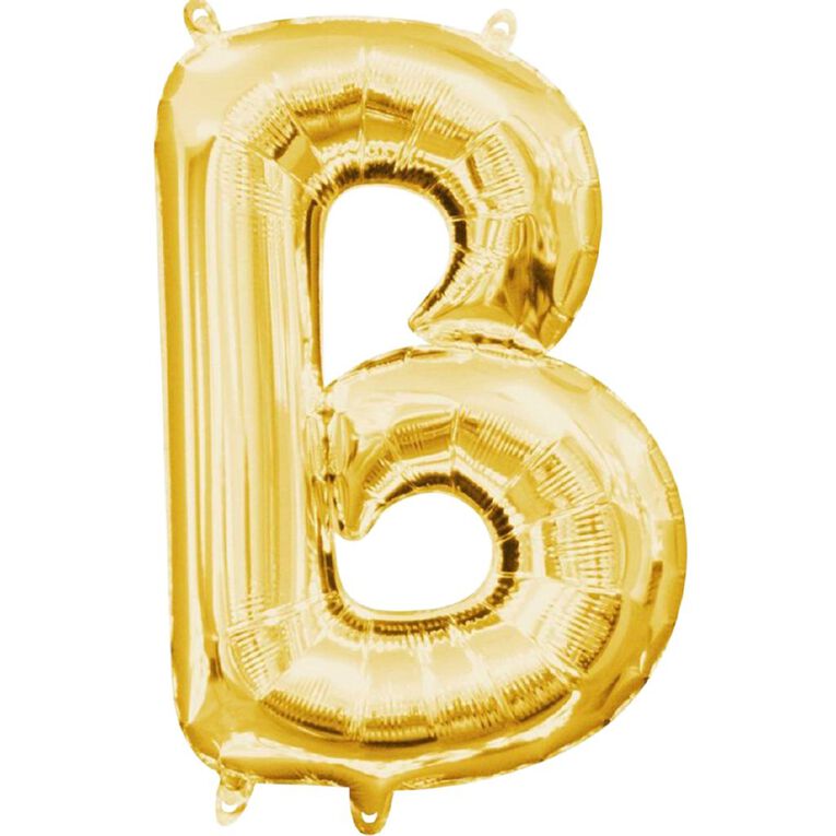Anagram Small-Size Air Letter B Gold Balloon, , hi-res