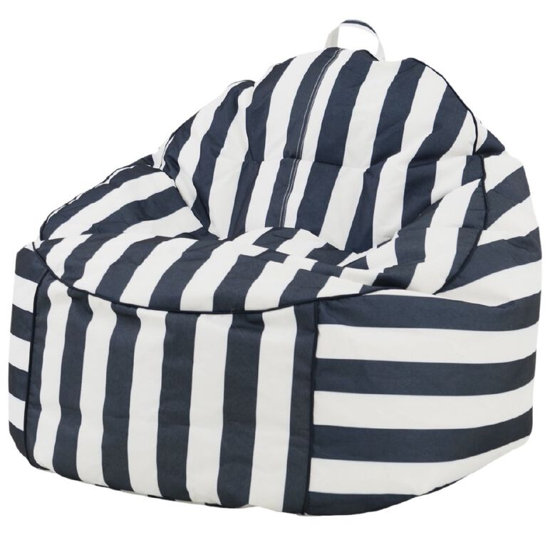 Living & Co Bean Bag Cover Navy Stripe, , hi-res