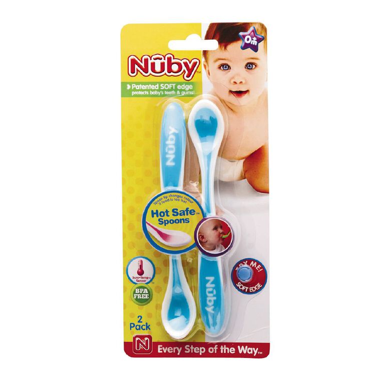 Nuby Hot Safe Spoons 2 Pack Assorted, , hi-res