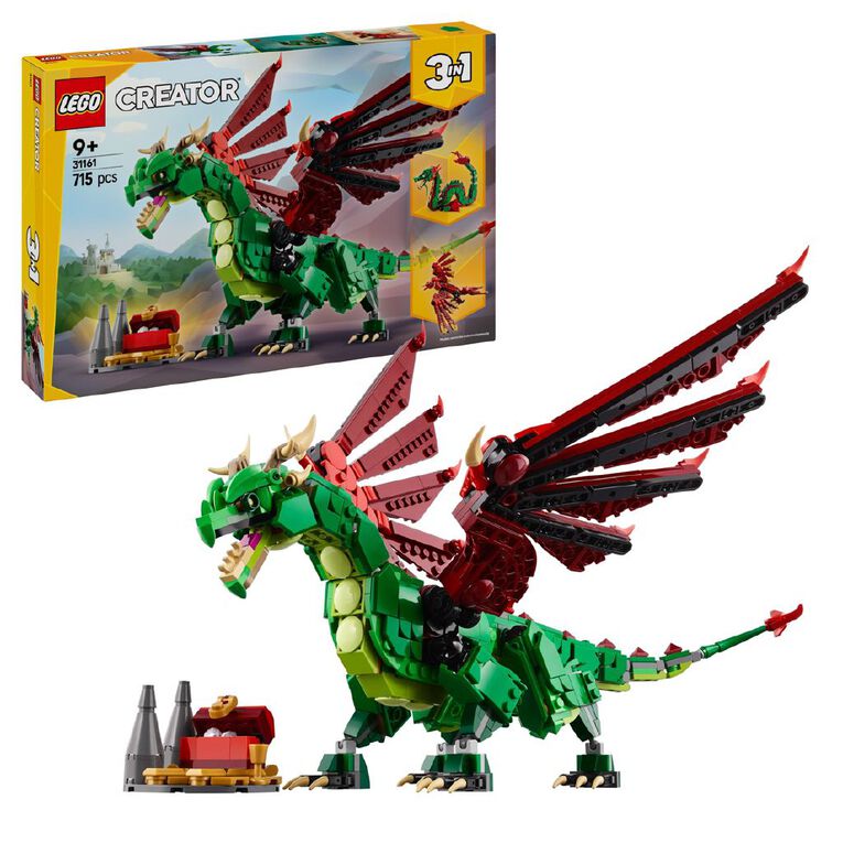 LEGO CREATOR Medieval Dragon 31161, , hi-res