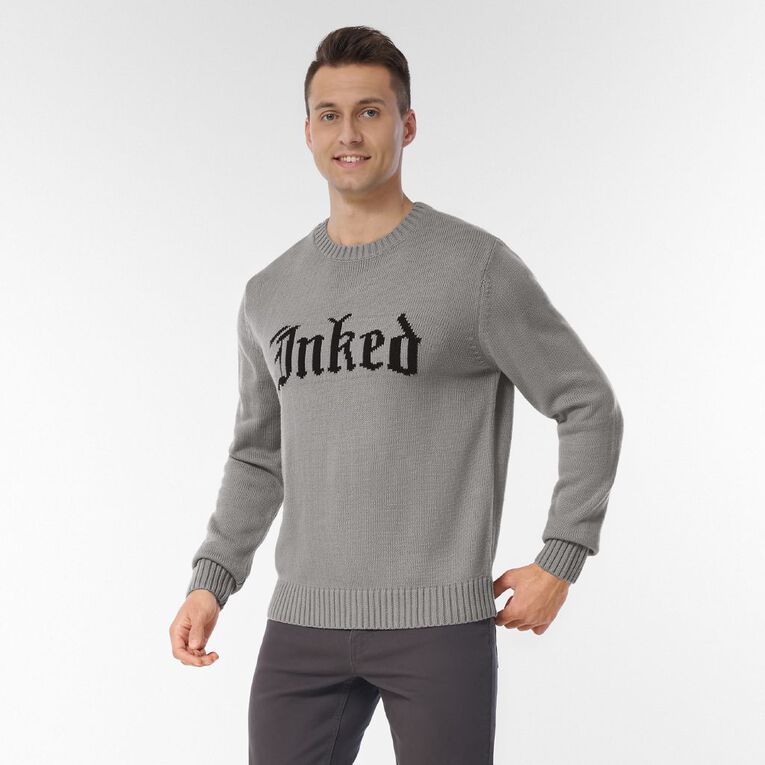 Garage Men's Crewneck Graphic Pullover, Grey Light, hi-res