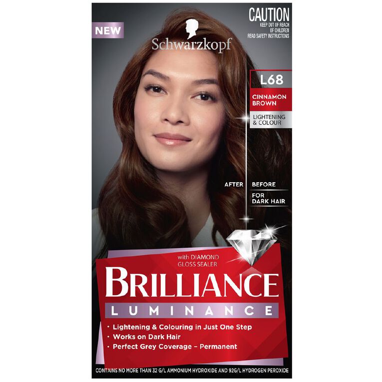 Schwarzkopf Brilliance Luminance L68 Cinnamon Brown Brown, , hi-res