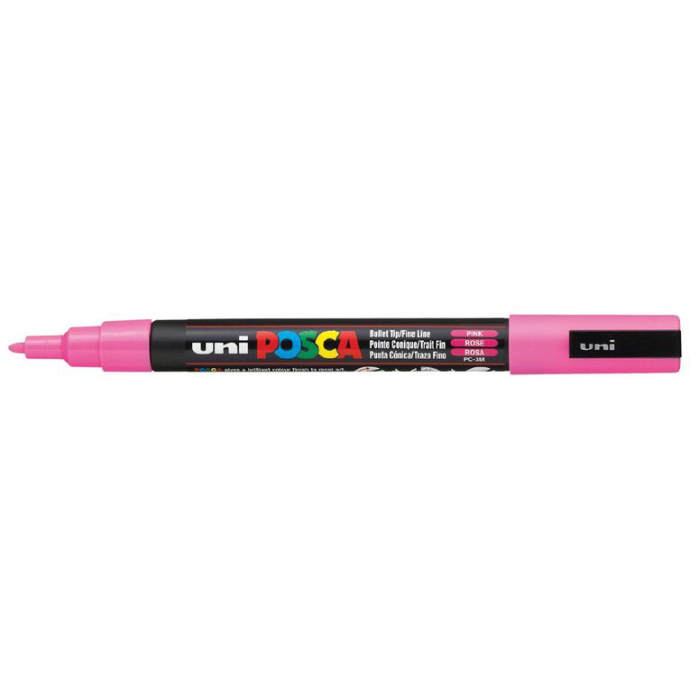 Uni Posca Marker 0.9-1.3mm Fine Pink, , hi-res