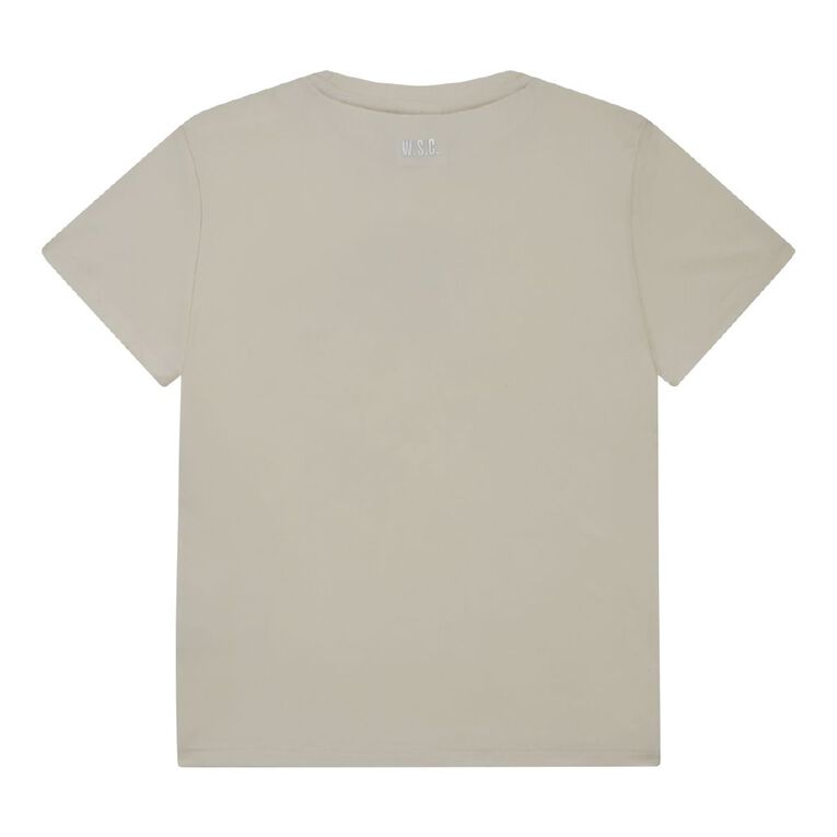 Young Original Short Sleeve WSC Slim Fit Tee, Cream, hi-res